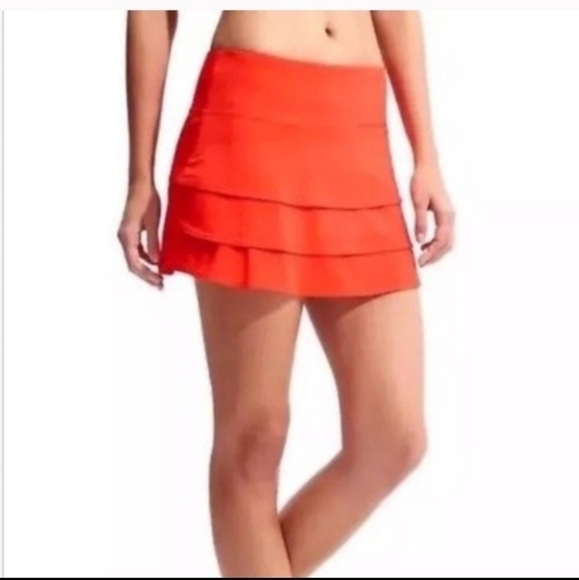 Athleta Swager Tennis Skort in Orange Size Medium - Picture 1 of 10